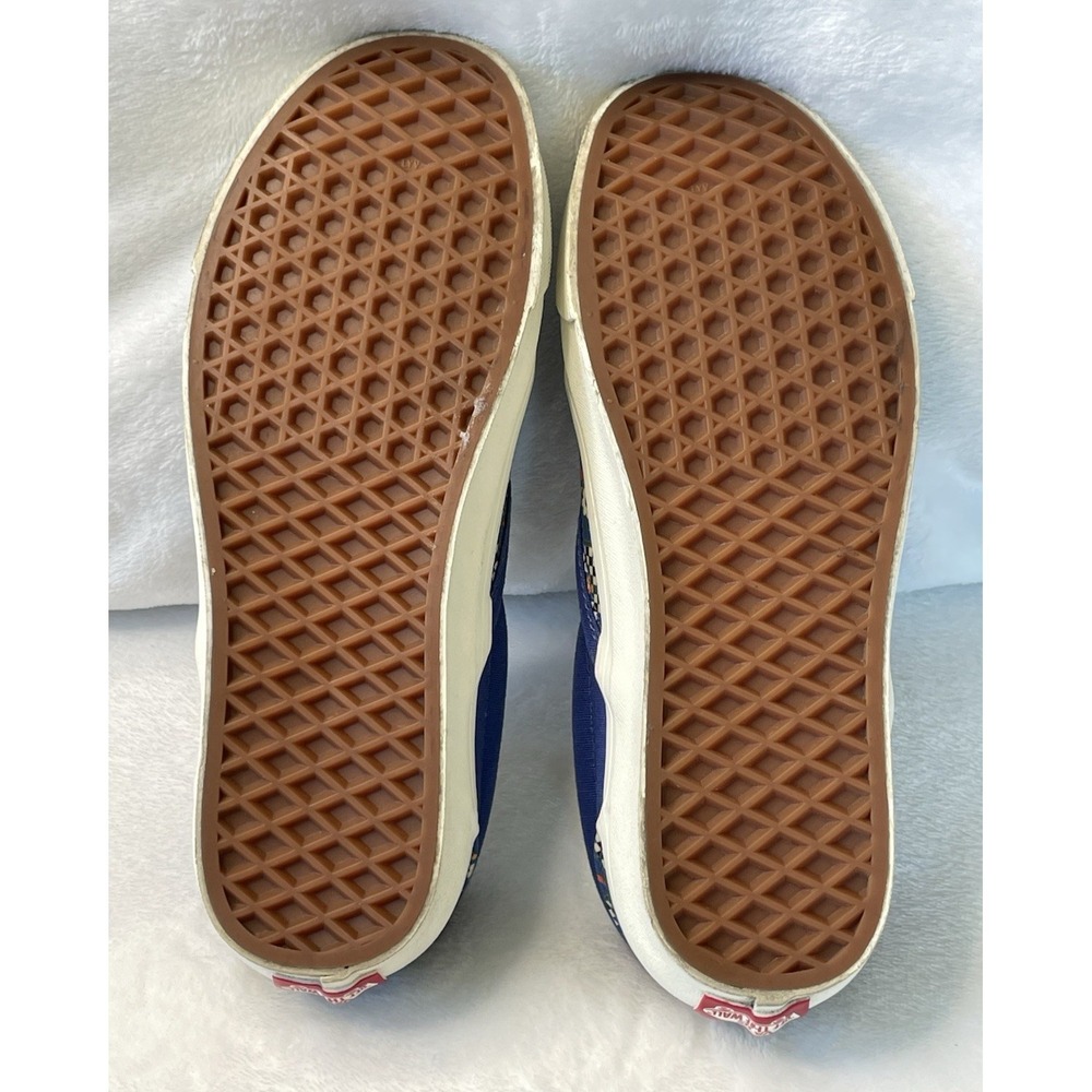 Vans Womens 8.5 Mens 7 Low Canvas  Anaheim Tile Checkerboard Slip-on Skate Shoes - Picture 3 of 8